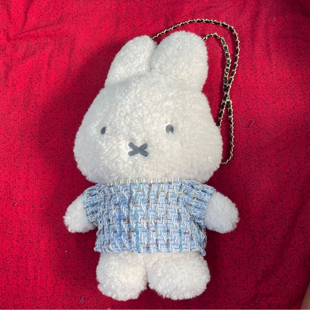 2023 Miffy x Opaque Clip Plush With Strap And Small Pocket